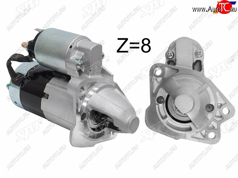 5 249 р. Стартер Mazda 3 03-09  Demio 02-07  Axela 03-09  Verisa 04-06 (1 kW Z=8 (восстановленный)) SAT ST-ZJ01-18-400A  с доставкой в г. Воронеж