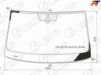 12 899 р. Стекло лобовое (Датчик дождя Молдинг) XYG Volkswagen Jetta A7 седан дорестайлинг (2018-2022)  с доставкой в г. Воронеж. Увеличить фотографию 2