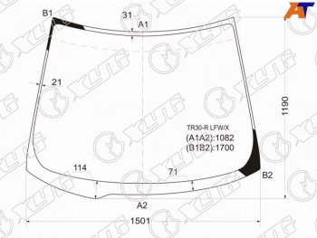 10 649 р. Стекло лобовое Toyota Estima 00-05  Previa 00-07 XYG TR30-R LFW/X  с доставкой в г. Воронеж. Увеличить фотографию 1