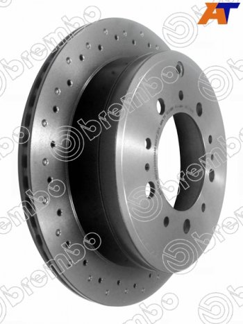 16 799 р. Диск тормозной задний Ø345 BREMBO  Lexus LX500d  J310 (2021-2022), Lexus LX570  J200 (2007-2022), Lexus LX600  J310 (2021-2022), Toyota Land Cruiser  200 (2007-2021), Toyota Sequoia (2007-2017)  с доставкой в г. Воронеж. Увеличить фотографию 2