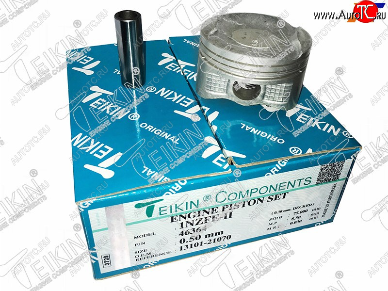 4 699 р. Поршни (к-т 4 шт) TOYOTA COROLLA RUNXALLEXCOROLLAFIELDERVITZ 1NZFE TEIKIN 46364 050  с доставкой в г. Воронеж