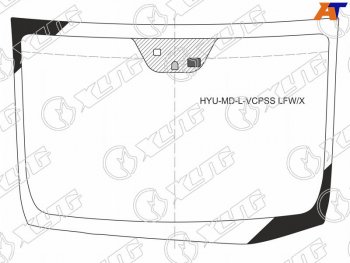 6 499 р. Стекло лобовое (Датчик дождя Место под датчик запотевания) Hyundai Elantra 10-16  Avante 10-15 XYG HYU-MD-L-VCPSS LFW/X  с доставкой в г. Воронеж. Увеличить фотографию 1