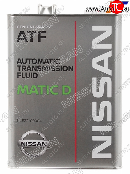 6 399 р. Масло трансмиссионное NISSAN MATIC D (ATF) 4Л. NISSAN KLE22-00004  с доставкой в г. Воронеж