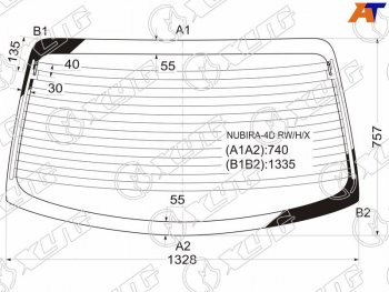 6 249 р. Стекло заднее (Цвет зеленый Обогрев Антенна) Daewoo Lacetti 04-09  Nubira 97-03 XYG NUBIRA-4D RW/H/X  с доставкой в г. Воронеж. Увеличить фотографию 1