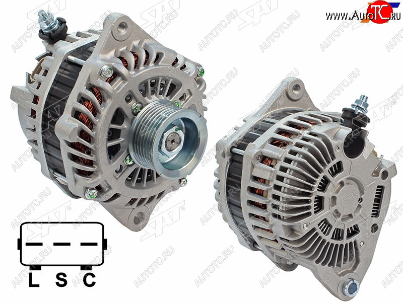12 399 р. Генератор NISSAN TEANA J32 VQ25DE 08-13MURANO Z51Z51R VQ35DE 08-15  12V 130A                       SAT ST-23100-1AA1A  с доставкой в г. Воронеж