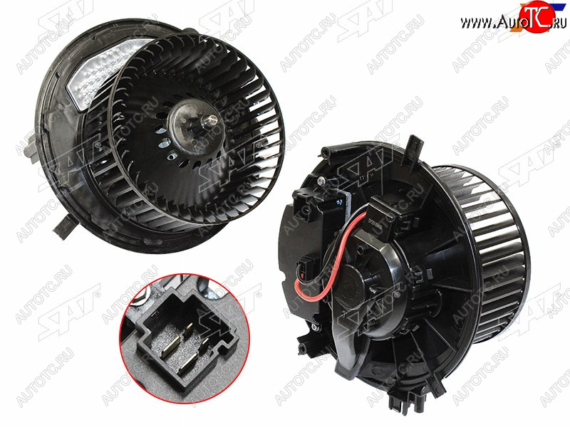 5 499 р. Мотор отопителя салона Audi A3 12-19  Skoda Kodiaq 16-22  Octavia 12-20  Volkswagen Golf 12-19  SAT ST-5Q1819021  с доставкой в г. Воронеж