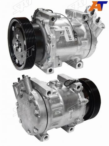 21 999 р. Компрессор кондиционера Nissan Almera 12-19  Qashqai 06-13  Renault Duster 10-21  Logan 04-16  S SAT ST-DC01-396-0  с доставкой в г. Воронеж. Увеличить фотографию 1