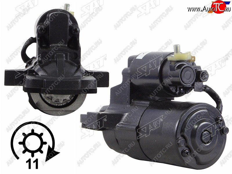 4 999 р. Стартер Mazda 3 03-09  6 02-12  Axela 03-09  5 04-11 (1 kW Z=11 (L=209mm)(восстановленный)) SAT ST-L813-18-400  с доставкой в г. Воронеж