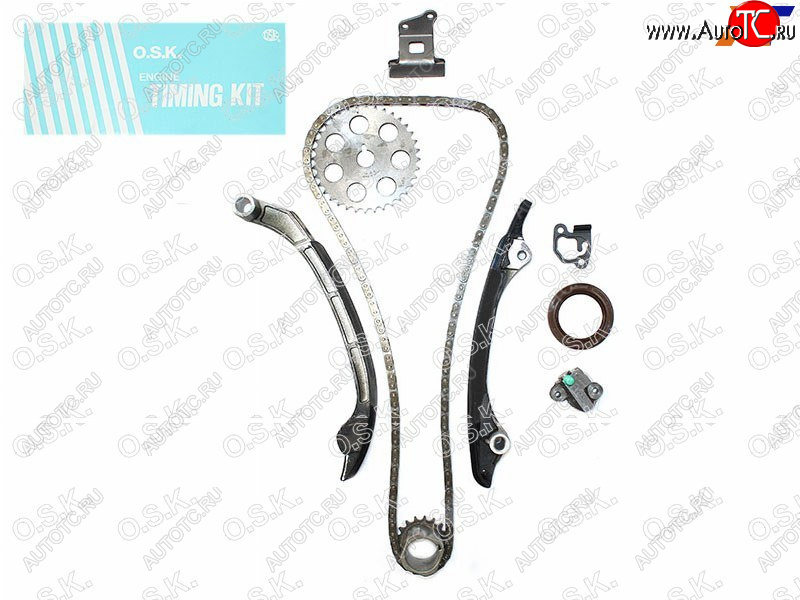 10 999 р. Комплект для замены цепи ГРМ TOYOTA DYNATOYOACEHIACEHILUXLC PRADO 2TR-FE 04- OSK T037K  с доставкой в г. Воронеж