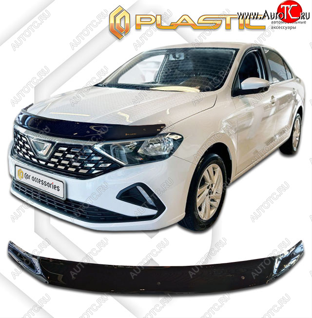 1 999 р. Дефлектор капота CA-Plastic  Jetta VA3 (2019-2025) (classic черный, без надписи)  с доставкой в г. Воронеж