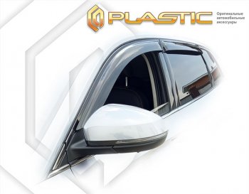 1 999 р. Дефлектора окон (рынок РФ) CA-Plastic  Jetta VS7 (2019-2025) (серия Сlassic полупрозрачный, без хром. молдинга)  с доставкой в г. Воронеж. Увеличить фотографию 2
