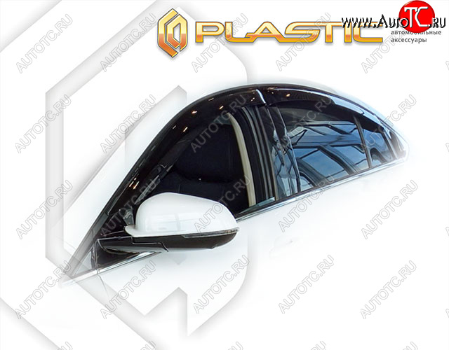 2 199 р. Дефлектора окон CA-Plastic Omoda S5 (2023-2025) (classic полупрозрачный, без хром. молдинга)  с доставкой в г. Воронеж