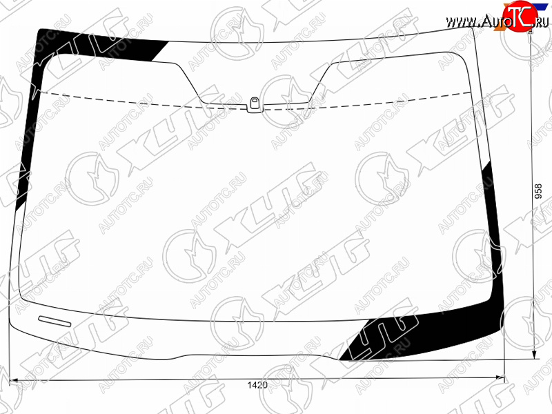 6 649 р. Стекло лобовое Honda Accord 02-08  Acura TSX 03-08 XYG 3986AGNBLV LFW/X  с доставкой в г. Воронеж