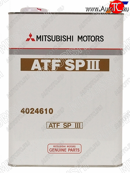 4 499 р. Масло трансмиссионное MITSUBISHI ATF SP3 4Л. MITSUBISHI 4024610  с доставкой в г. Воронеж