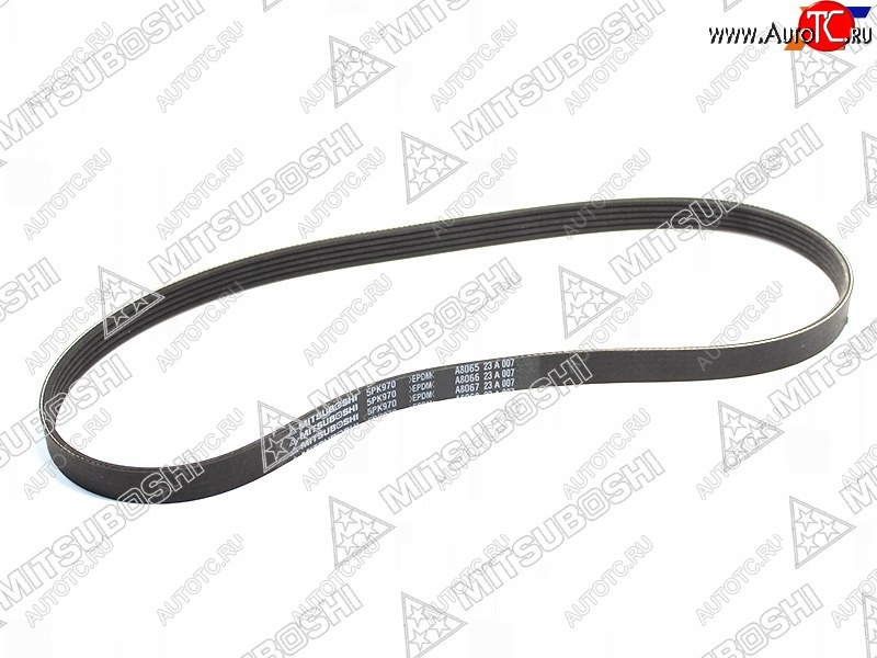 589 р. Ремень поликлиновой TOYOTA 4-7A-FE 90-99DAEWOO NEXIALANOS 1.31.5 MITSUBOSHI 5PK970  с доставкой в г. Воронеж