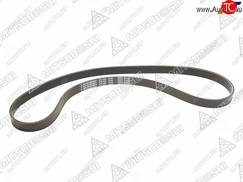 869 р. Ремень поликлин MITSUBISHI DIAMANT F3#F4#NISSAN TIIDA MR18DERENAULT LOGAN 1.6 16V 06- MITSUBOSHI 6PK1200  с доставкой в г. Воронеж