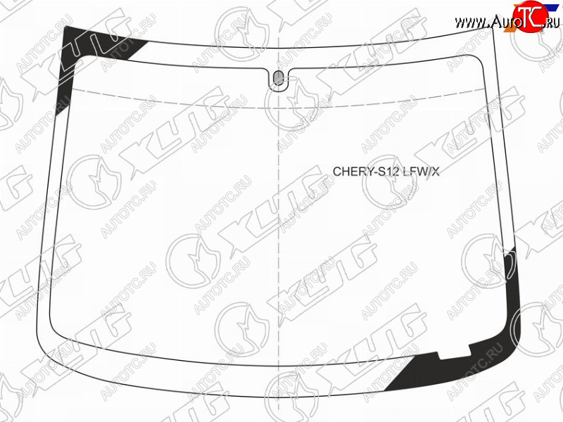 7 199 р. Стекло лобовое CHERY KIMO(S12) 5D HBK 07-15                                                          XYG CHERY-S12 LFW/X  с доставкой в г. Воронеж