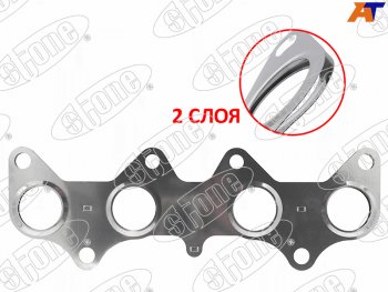 649 р. Прокладка выпускного коллектора TOYOTA COROLLACORSA 4E-FE 95- STONE JB-12472-F  с доставкой в г. Воронеж. Увеличить фотографию 1