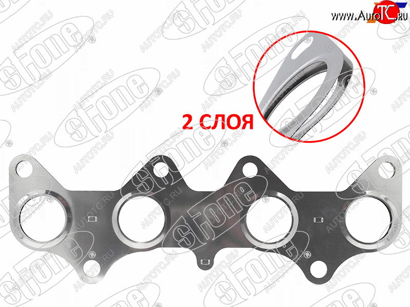 649 р. Прокладка выпускного коллектора TOYOTA COROLLACORSA 4E-FE 95- STONE JB-12472-F  с доставкой в г. Воронеж