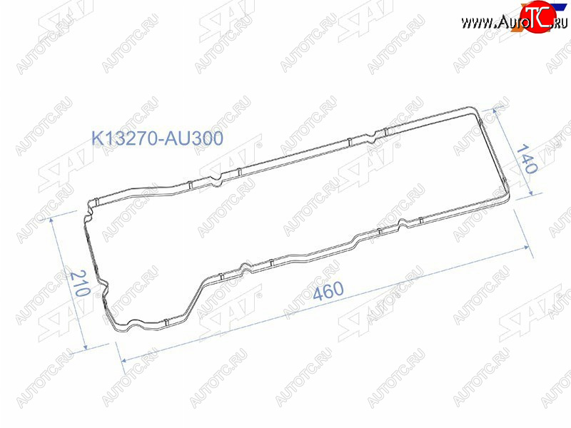 213 р. Прокладка клапанной крышки NS QG15DE, QG18DE, 02- Y11B15V10W11P12 SAT K13270-AU300  с доставкой в г. Воронеж