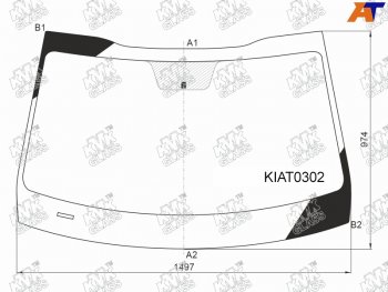 6 299 р. Стекло лобовое KIA K5 20-                                                                            KMK KIAT0302  с доставкой в г. Воронеж. Увеличить фотографию 1