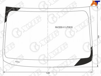 6 299 р. Стекло лобовое Mitsubishi Delica D:3 11-19  Nissan e-NV200 14-  NV200 09- XYG NV200-V LFW/X  с доставкой в г. Воронеж. Увеличить фотографию 1