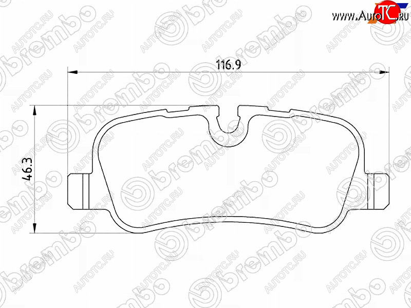 3 679 р. Колодки тормозные задние RH-LH SAT  Land Rover Discovery ( 3 L319,  4 L319) - Range Rover Sport  1 L320  с доставкой в г. Воронеж