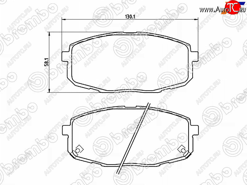 2 789 р. Колодки тормозные передние FL-FR SAT Hyundai I30 FD универсал рестайлинг (2010-2012)  с доставкой в г. Воронеж