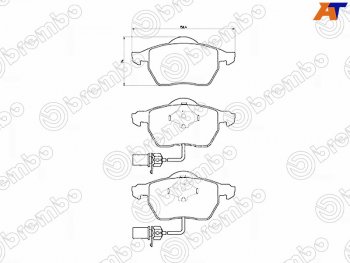 Колодки тормозные FR SAT  Audi A4 B5 8D5 универсал 1-ый рестайлинг (1996-1998)