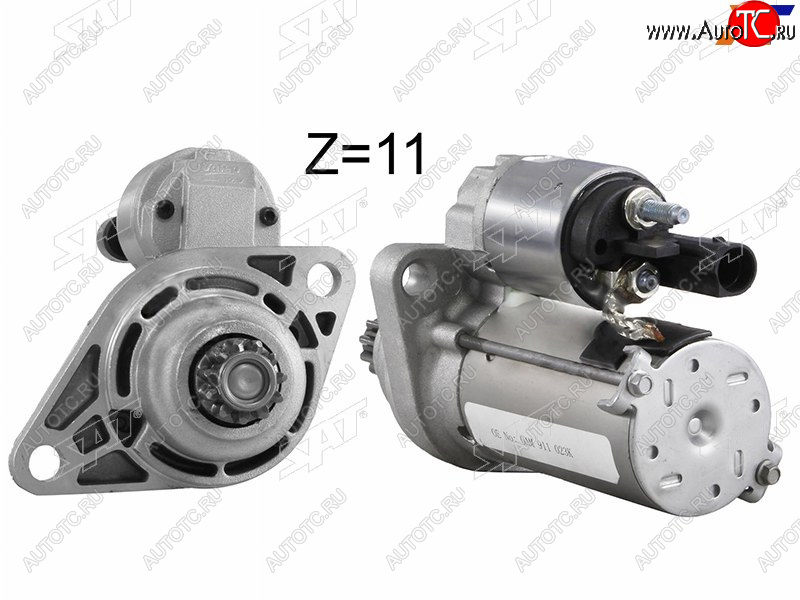 5 599 р. Стартер (1.2 kW/ Z-11) SAT Audi A3 8P1 хэтчбэк 3 дв. дорестайлинг (2003-2005)  с доставкой в г. Воронеж