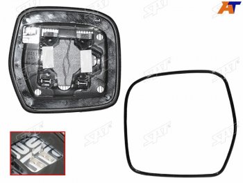 1 339 р. Полотно зеркала Toyota Land Cruiser (J100) 98-07 (Слева Обогрев) SAT ST-121-0121  с доставкой в г. Воронеж. Увеличить фотографию 1