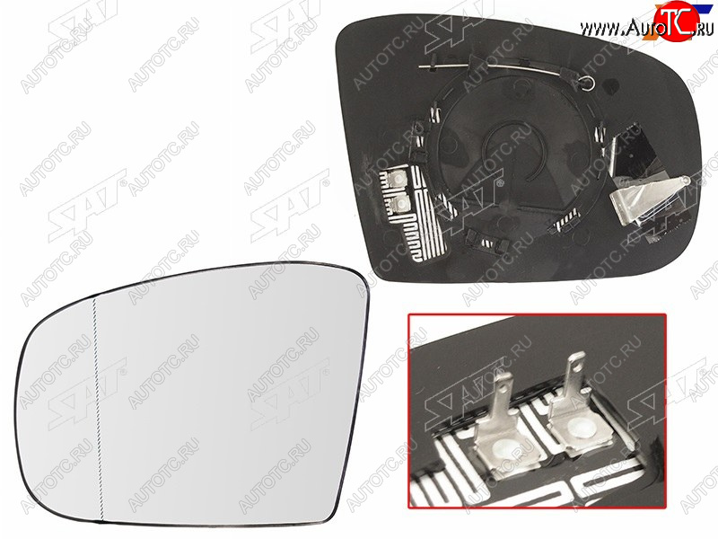 1 039 р. Полотно зеркала Mercedes-Benz M-Class 01-05  GL-Class 06-09  GLK-Class 08-12 (Слева Обогрев асфе SAT ST-121-0097  с доставкой в г. Воронеж