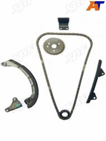 5 999 р. Комплект замены цепи ГРМ 2SZFE TOYOTA BELTA 05-RACTIS 05-VITZ 05- SAT ST-136-0005  с доставкой в г. Воронеж. Увеличить фотографию 1