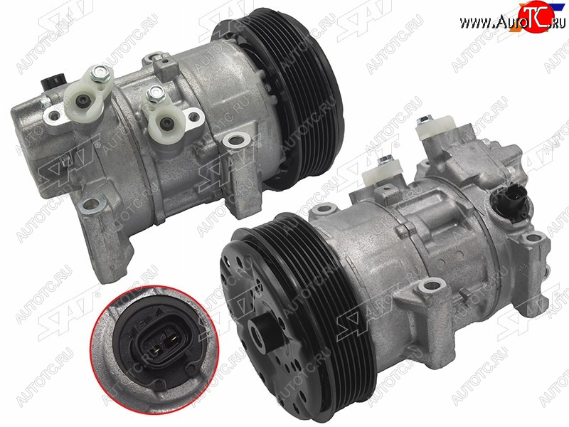 22 849 р. Компрессор кондиционера Toyota Allion (T240) 01-07  Avensis (T250) 03-08  Premio 01-07  Wish 03-0 SAT ST-245-0004  с доставкой в г. Воронеж