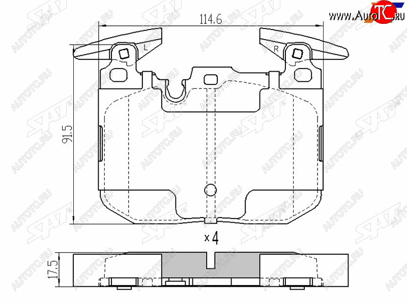 1 899 р. Колодки тормозные передние FL-FR SAT  BMW 1 серия  F20 - 3 серия  F30  с доставкой в г. Воронеж