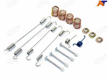 539 р. Комплект монтажный барабанных тормозных колодок NISSAN ALMERA G15RA SAT ST-44090-00QAD, st4409000qad SAT ST-44090-00QAD  с доставкой в г. Воронеж. Увеличить фотографию 1