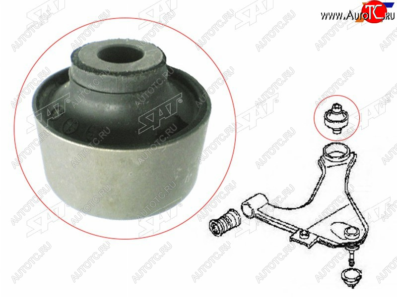 639 р. Сайлентблок Chery Tiggo T11 05-16  Mitsubishi ASX 10-20  Lancer 02-17  Outlander 02-22  Toyota A SAT ST-48655-87401  с доставкой в г. Воронеж