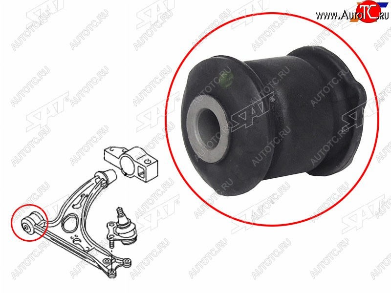 339 р. Сайлентблок Audi A3 03-19  Q3 11-19  Honda Civic 05-19  Skoda Karoq 17-  Kodiaq 16-22  Octavia SAT ST-51392-SNA-013  с доставкой в г. Воронеж