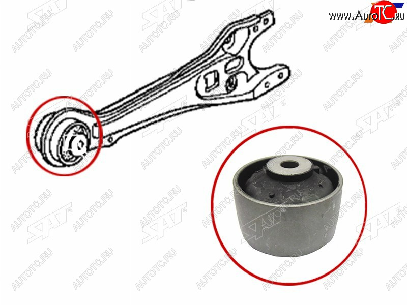 799 р. Сайлентблок Honda Accord 93-98  Odyssey 94-04  Stepwgn 96-05  Ascot 93-97 (Зад) SAT ST-52371-SV4-A01  с доставкой в г. Воронеж