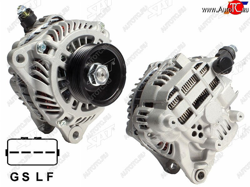 11 699 р. Генератор MMC ECLIPSEGALANT DJLANCER CS7OUTLANDER CU5W 2.4 07-08 4G69 12V 120A SAT ST-85-0026  с доставкой в г. Воронеж