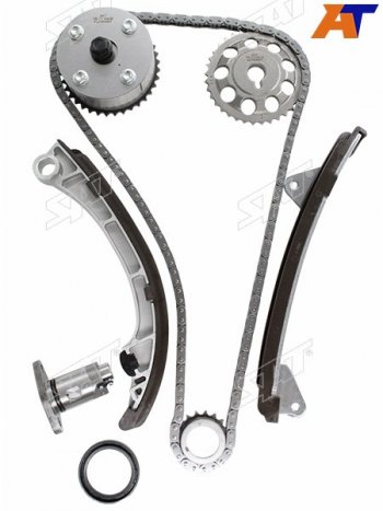 8 499 р. Комплект ГРМ TOYOTA 1ZZ-FE3ZZ-FE4ZZ-FE (VVT GEAR) 97-06 SAT TK-TY124-B  с доставкой в г. Воронеж. Увеличить фотографию 1