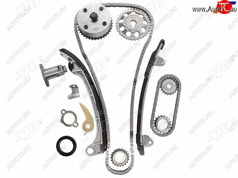 9 299 р. Комплект ГРМ TOYOTA 1AZ-FE2AZ-FE (VVT GEAR) 01- SAT TK-TY123-CD  с доставкой в г. Воронеж
