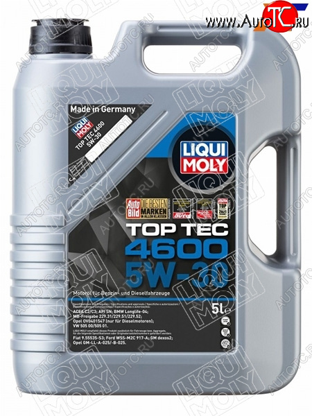7 999 р. Масло моторное LIQUI MOLY Top Tec 4600 5W-30 SNC2C3 5л                                             LIQUI MOLY 2316  с доставкой в г. Воронеж