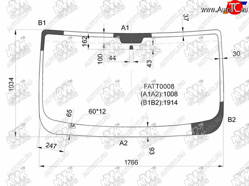 5 999 р. Стекло лобовое PEUGEOT BOXER IIFIAT DUCATO IICITROEN JUMPER II 06-                                 KMK FATT0008  с доставкой в г. Воронеж
