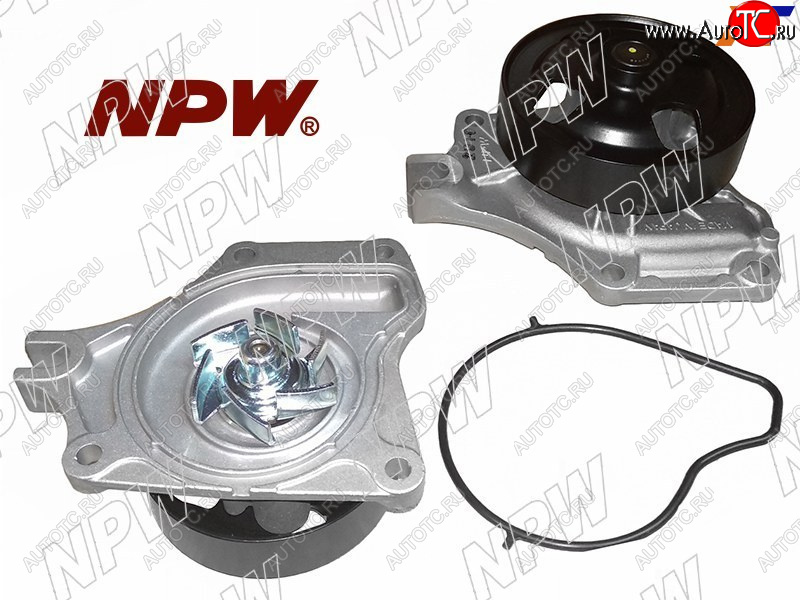 3 379 р. Насос водяного охлаждения с прокладкой NPW Mazda 3/Axela BK дорестайлинг седан (2003-2006)  с доставкой в г. Воронеж