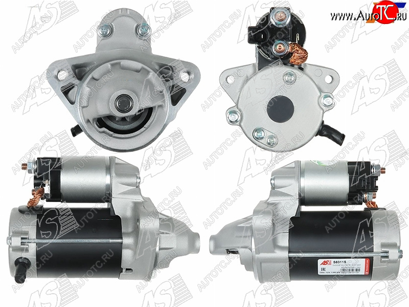 16 599 р. Стартер Toyota Hiace 04-13  Hilux 04-11  Land Cruiser Prado (J120) 02-09  Fortuner 04-11 (1,6 kW AS-PL S6311S  с доставкой в г. Воронеж