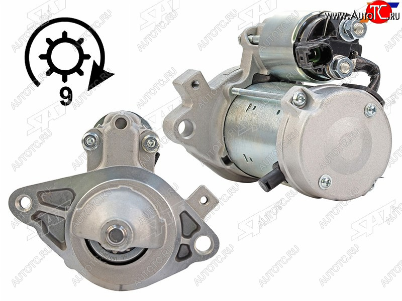 5 249 р. Стартер Toyota Vitz 05-10  Belta 05-12  Yaris 05-20 (1 kW Z=9)                                    SAT ST-28100-40140  с доставкой в г. Воронеж
