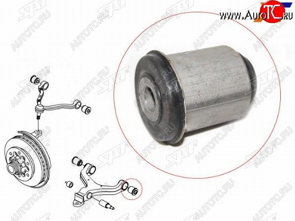 299 р. Сайлентблок SsangYong Actyon 05-10  Actyon Sports 06-12  Kyron 05-16  Rexton 01-12 SAT ST-44516-08001  с доставкой в г. Воронеж