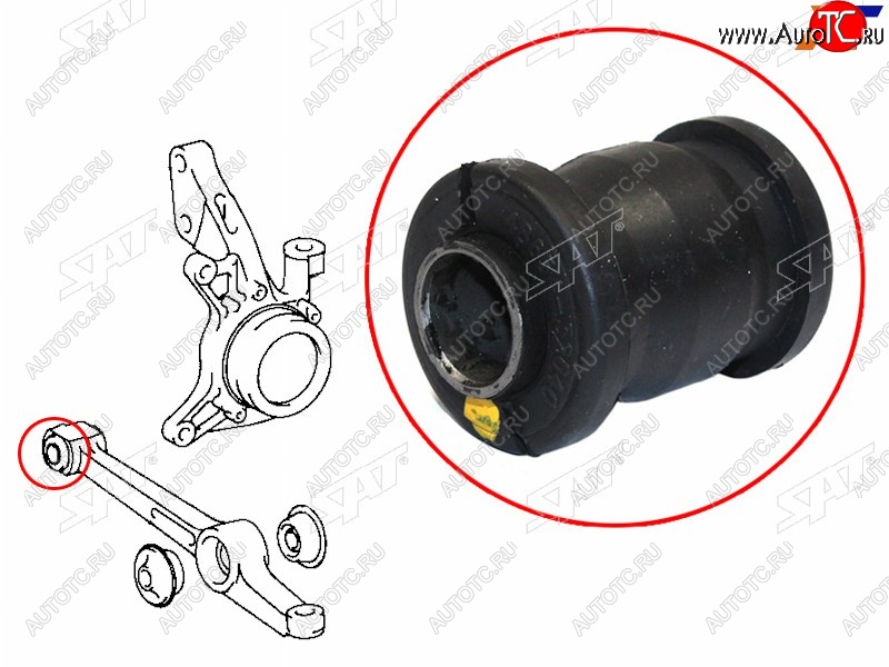 252 р. Сайлентблок Toyota Camry Japan 94-98  Vista 90-98  Camry UAEUSA 91-96 (Перед) SAT ST-48654-32040  с доставкой в г. Воронеж