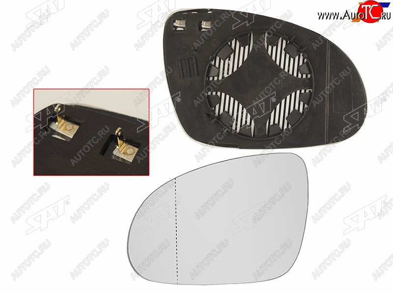 479 р. Полотно зеркало VW PASSAT B6 05-09 LH с обогревом SAT ST-VWA8-940G-2  с доставкой в г. Воронеж